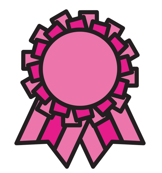 Pink Award Ribbon