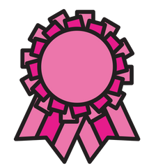 Pink Award Ribbon