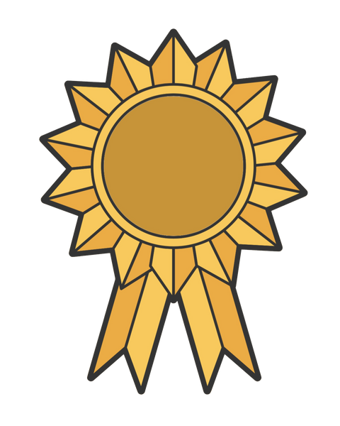 Gold Star Award Ribbon