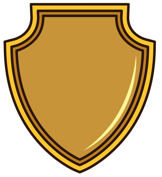 Gold Shield Award Badge