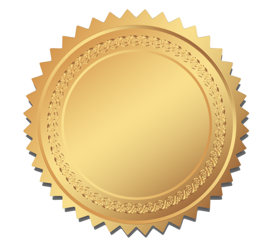 Gold Shiny Award Seal #3