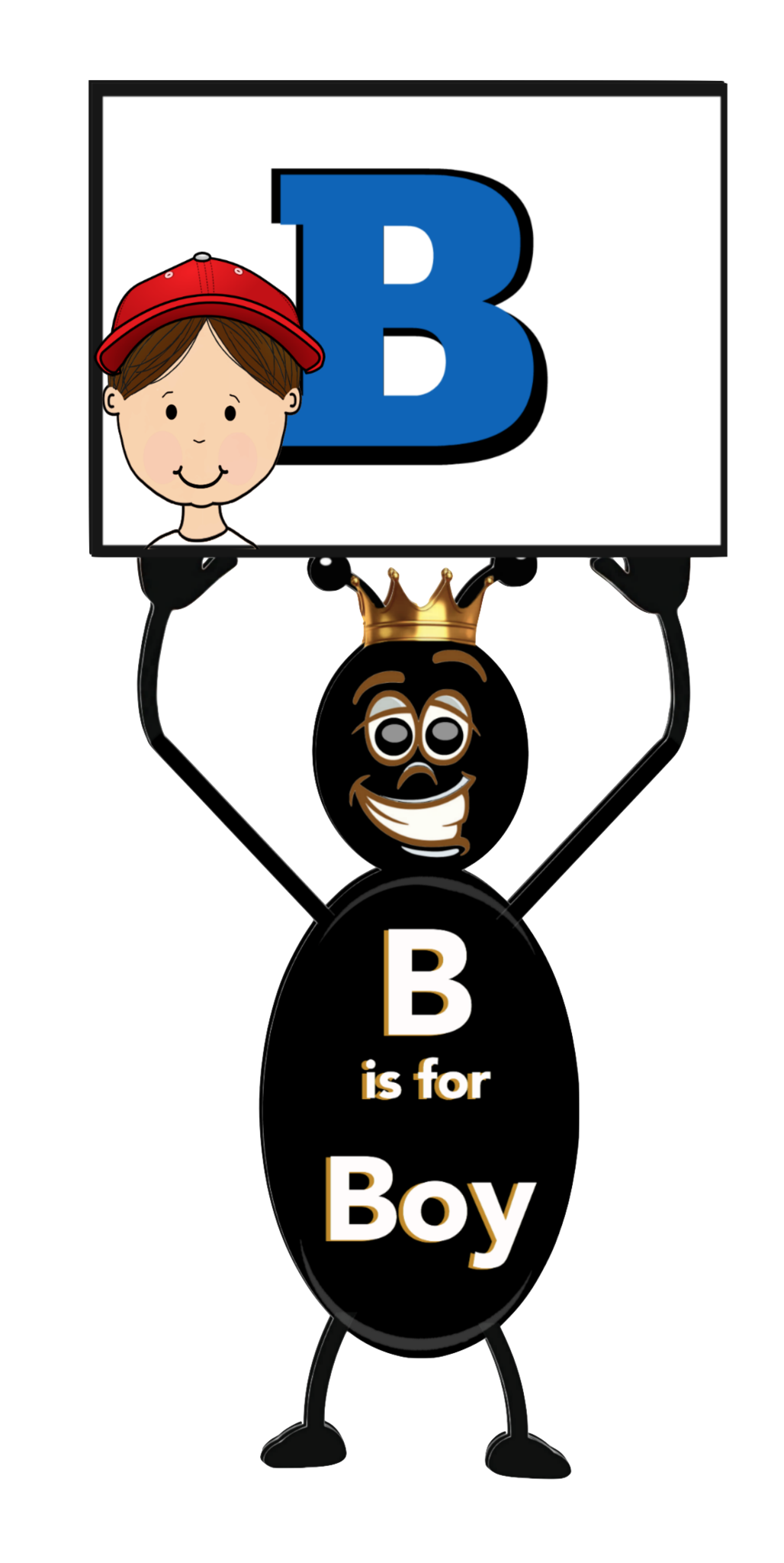Alphabet - Letter B - Ant Alphabet Clip Art