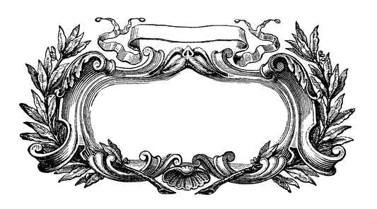 #2 Ornate Rococo Baroque Black & White Window Frames both ping transparent and ping transparent with white middle