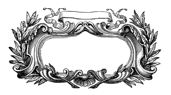 #2 Ornate Rococo Baroque Black & White Window Frames both ping transparent and ping transparent with white middle