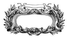 #2 Ornate Rococo Baroque Black & White Window Frames both ping transparent and ping transparent with white middle