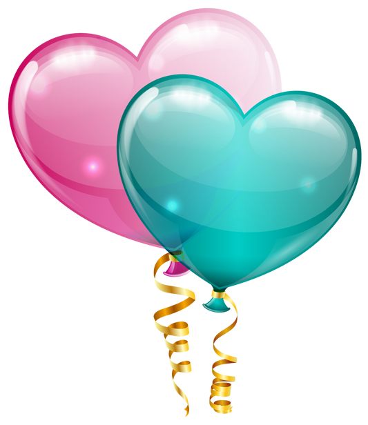 Sweet Baby Heart Balloons to Welcome a Baby
