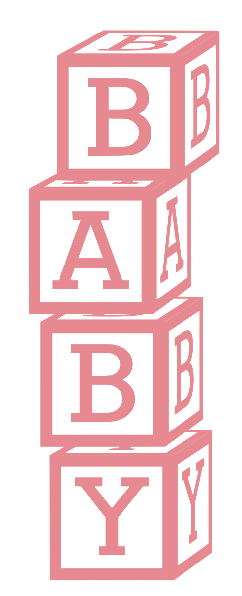 Pink Baby Blocks