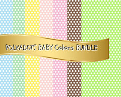 BABY Polkadot 12X12 Background Bundle 7 Colors
