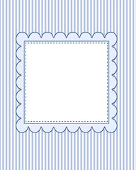 Baby Boy Stripes 8x10 Scrapbook Page, Frame or Background