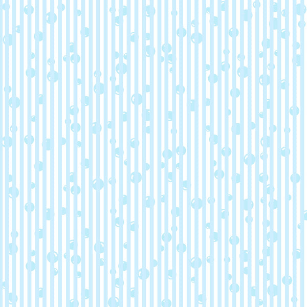 Baby Blue Bubbles & Stripes 12x12 Background Page