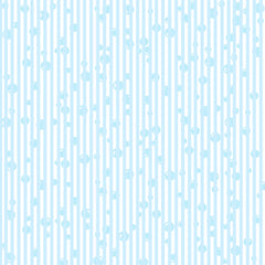 Baby Blue Bubbles & Stripes 12x12 Background Page