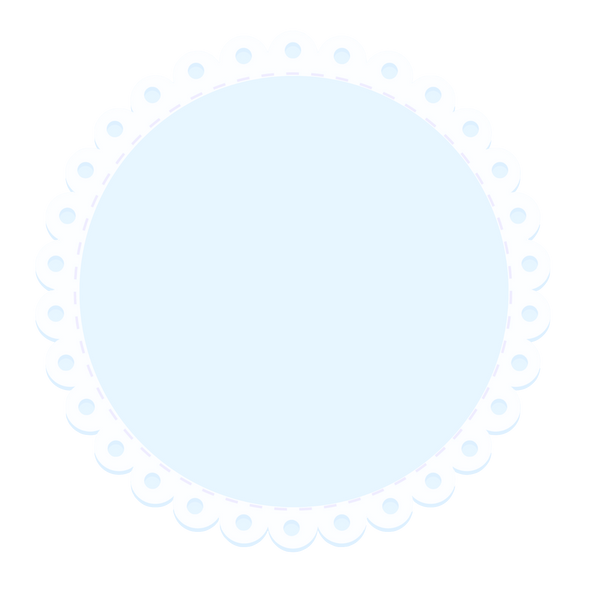 Baby Blue Lace Doily