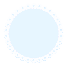 Baby Blue Lace Doily