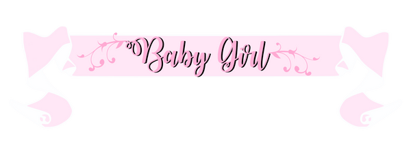 Baby Girl Banner - Pink