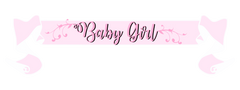 Baby Girl Banner - Pink