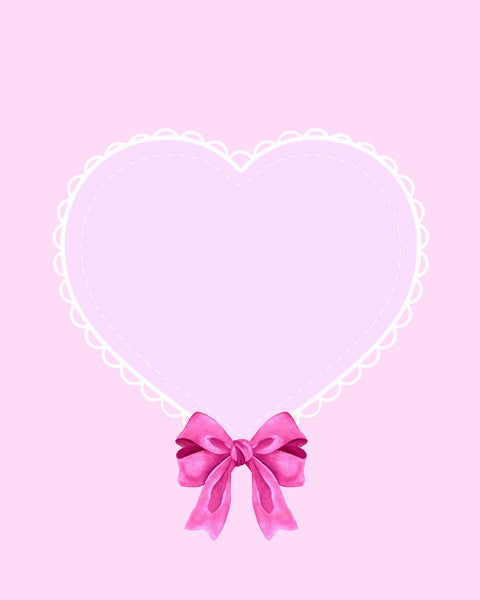 Baby Girl Lavender Heart on Pink 12x12 page or use for Background