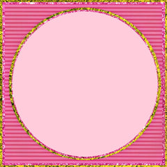 Pink Striped Glitter Set - 12x12 Background, Frames, Labels, Scrapbook Set