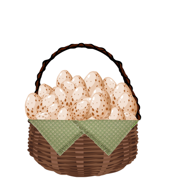 Country Eggs & Baskets 6 Colors