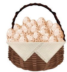 Country Eggs & Baskets 6 Colors