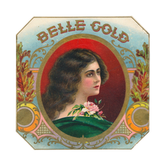 Belle Gold Cigar Label