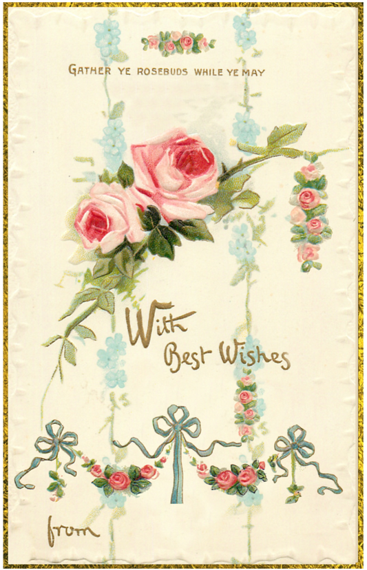 With Best Wishes Card png transparent back clip art for art work, journals Scrapbooks