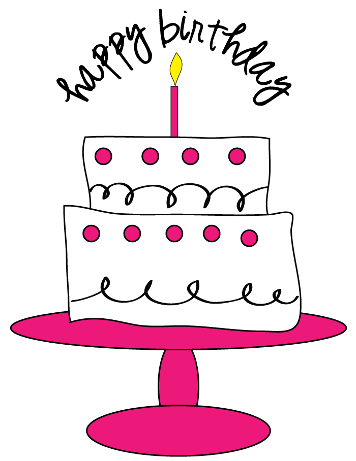 Happy Birthday Cake PINK
