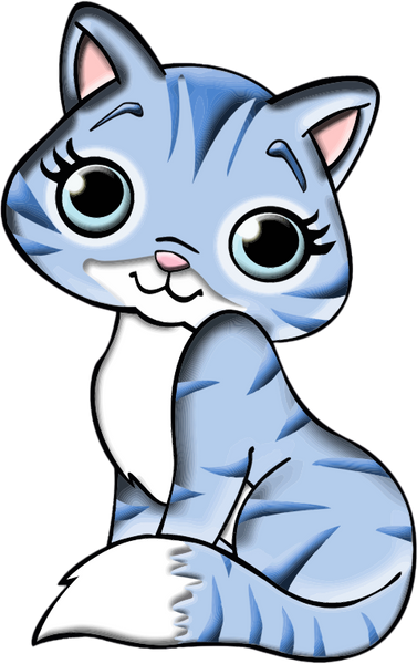 Kitty Cat Blue
