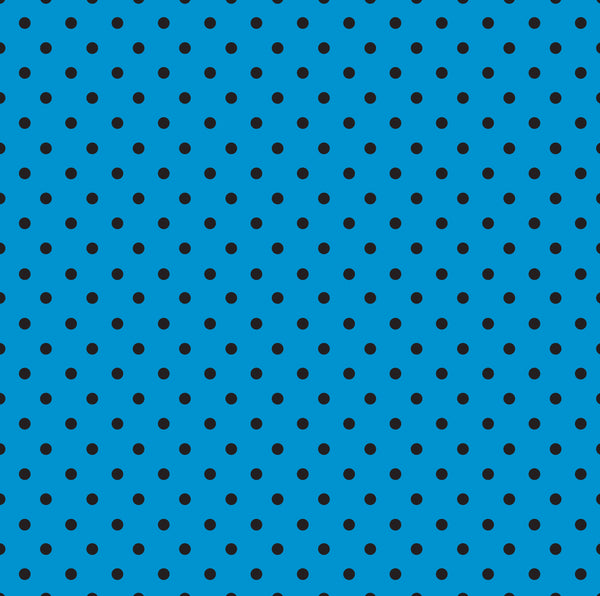 Blue & Black Polkadot Backgrounds - 3 Shades of Blue 12x12