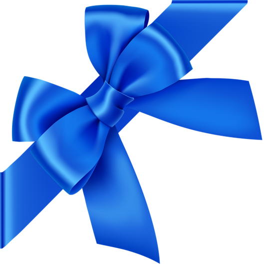 Blue Shiny Satin Corner Wrap Bow Perfect for Baby boy Scrapbook page