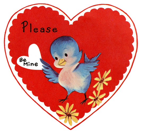 Bluebird Heart Valentine