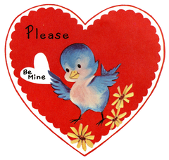 Bluebird Heart Valentine