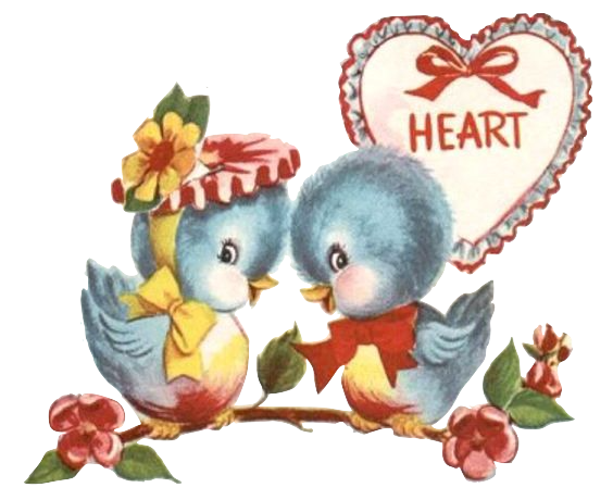 Blue Birds Sweethearts in Love