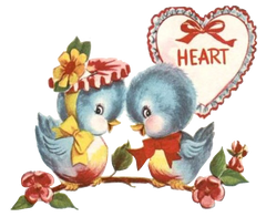 Blue Birds Sweethearts in Love