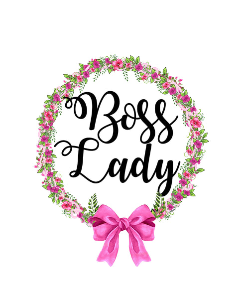 Boss Lady 8x10 Printable Office Sign