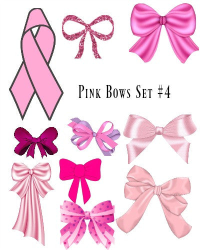 Pink Bows set #4