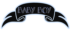 Baby Boy Chalk Banner