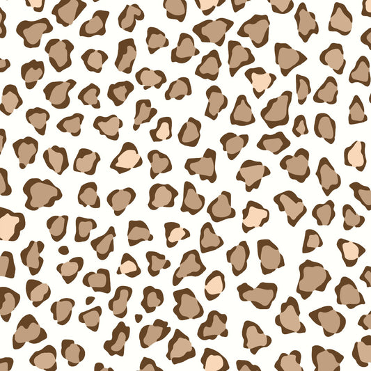 Brown Leopard Print 12X12 Background