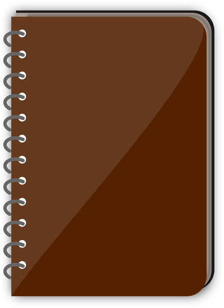 Brown Spiral notebook