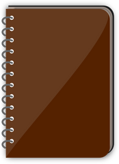 Brown Spiral notebook