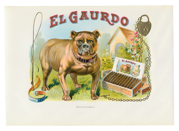 Bulldog Vintage label