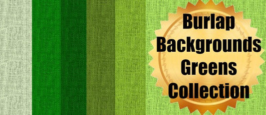Burlap Background Collection #2 - GREEN