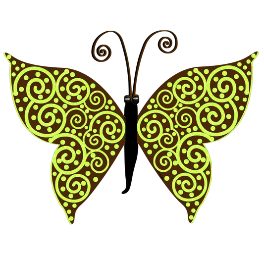 Butterfly Green Swirl