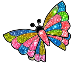 Butterfly - Glitter Butterflies Bundle 1 - Mixed colors