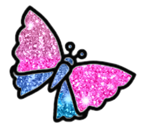 Butterfly - Butterflies Glitter Bundle #3 Pinks & Oranges
