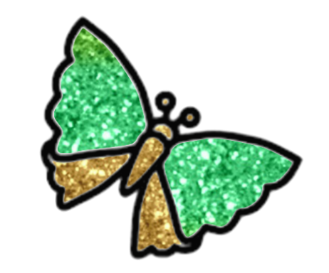 Butterfly Bundle #2 - Gltter Butterflies - Green Variations