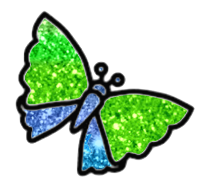 Butterfly Bundle #2 - Gltter Butterflies - Green Variations
