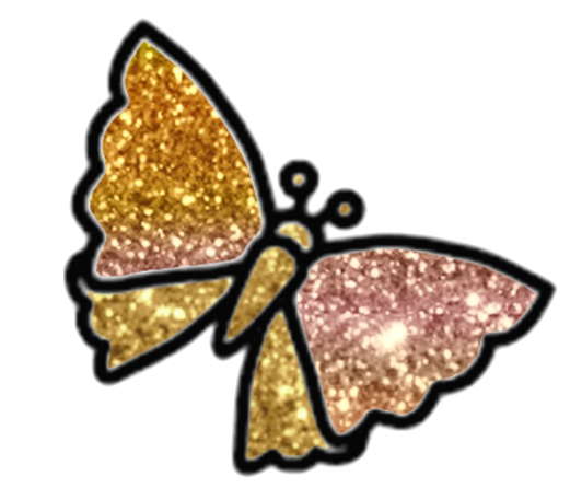 Butterfly - Butterflies Glitter Bundle #4 - Golds