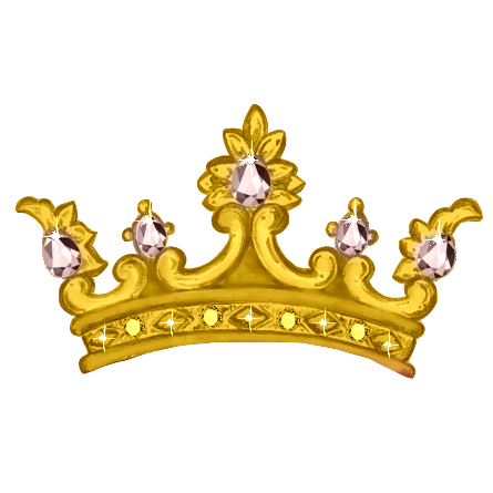 Gold Crown with Pink Jewels Baby Girl Princess