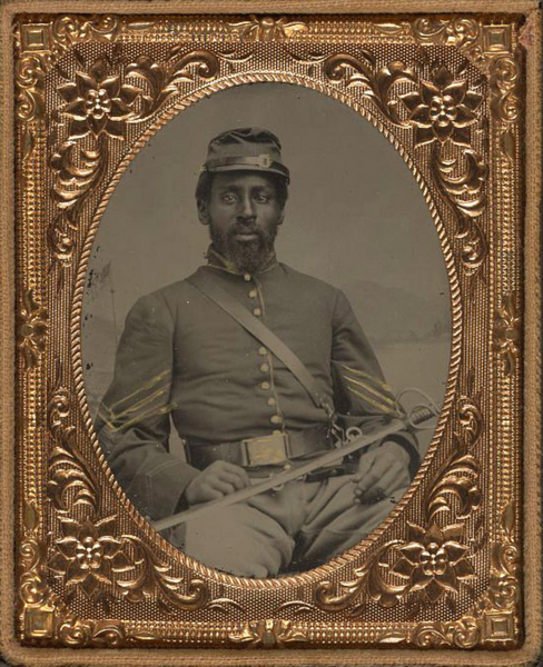 Civil War Tin Frames with Antique Photos - Soldiers of the Civil War