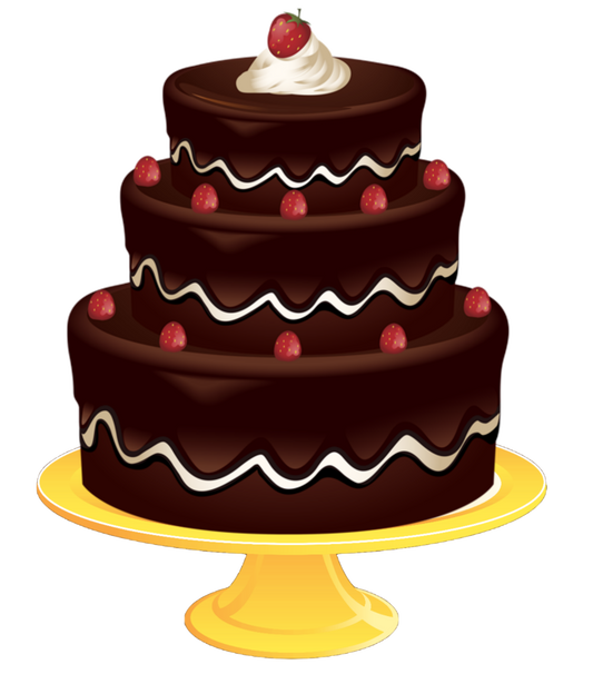 Chocolate Cake on a Cake Plate
